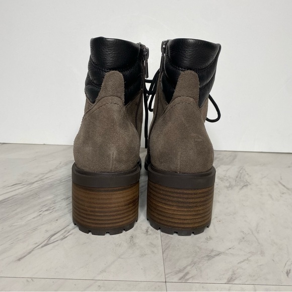 New! Lucky Brand Dareek Lace Up Combat Bootie 9 1/2 M - Picture 3 of 14